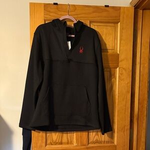 Spyder Black Jacket with Red Logo